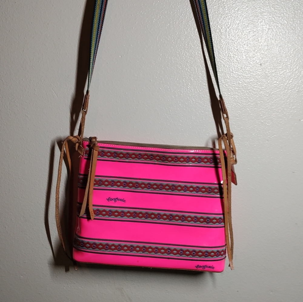 CONSUELA. Bright Pink Crossbody Bag